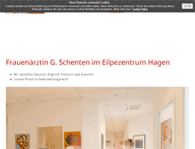Tablet Screenshot of frauenaerztin-schenten.de
